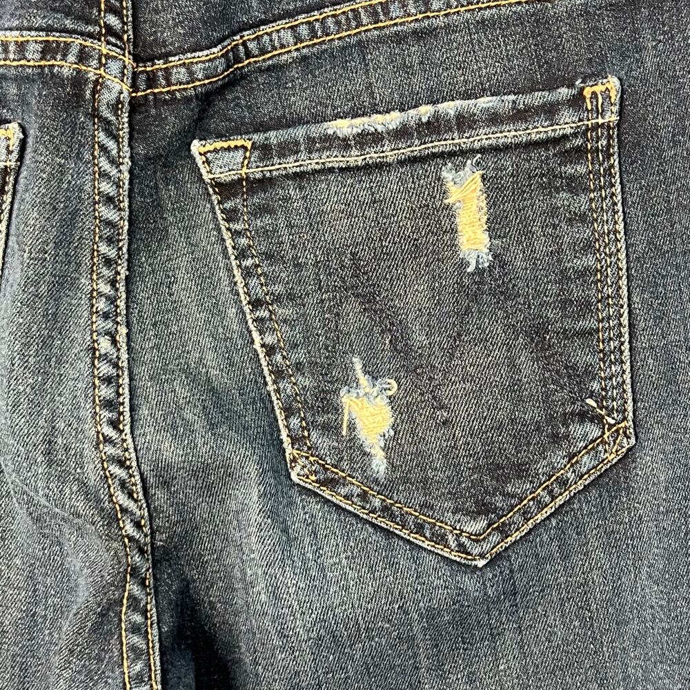 Mother The Pixie Dropout Button Fly Denim Jeans Distressed Size 24 Edgy Grunge‎ - Picture 15 of 16